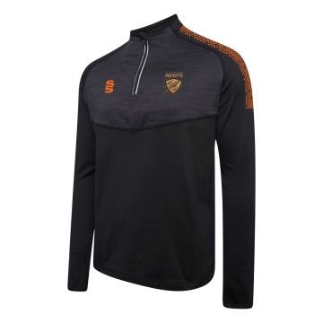 1/4 Zip Dual Performance Top :  Black