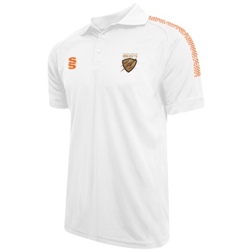 Dual Solid Colour Polo : White