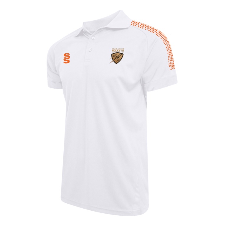 Women's Dual Solid Colour Polo : White