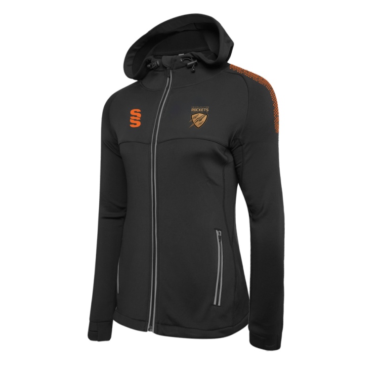 Women's Dual Full Zip Hoody : Black